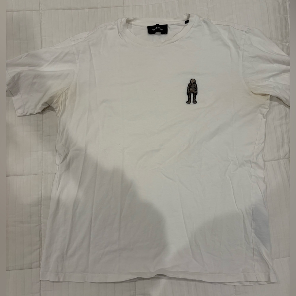 The Kooples White Tee with Embroidered Detail